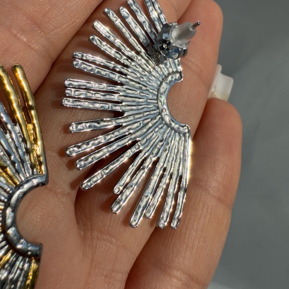 Aria ll Silver Sunrise Earrings - Picture 6 of 9